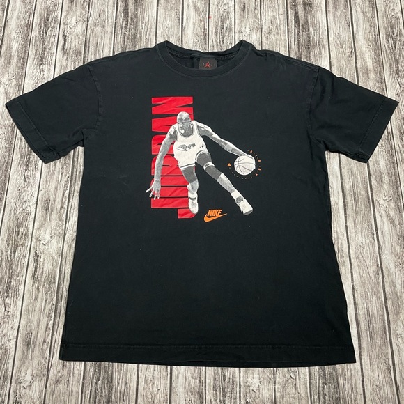 Jordan Other - Men’s Medium VINTAGE Air JORDAN x Nike Black Graphic Michael Jordan #23 Shirt